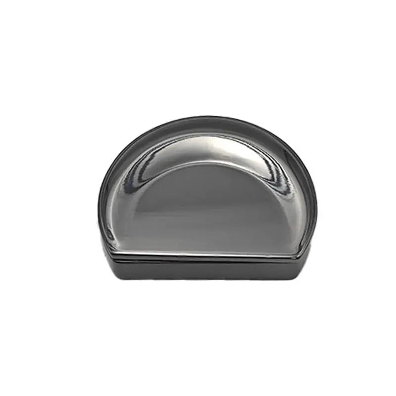 Moon-Shaped Zinc Alloy Balm Tin | Slide Lid Travel Container