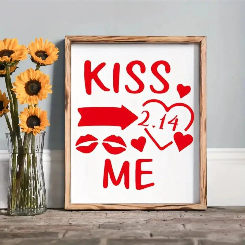Heart Theme Drawing Stencil Template PET Reusable Hollow Out Painting