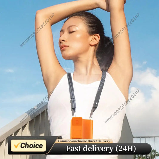 Car Clip on Fan 199 Speeds 360° Rotation Rechargeable Wearable Belt Waist Fan Semi-Cooling Technology for Cars Work Camping Peaceful Pleasures Health and Wellness