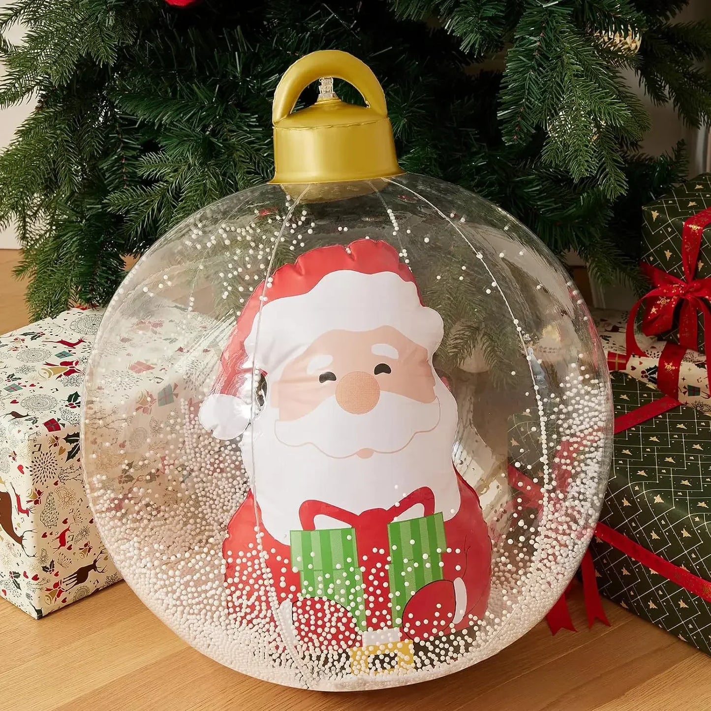 Giant LED Inflatable Christmas Ball | Remote Control Outdoor Decor