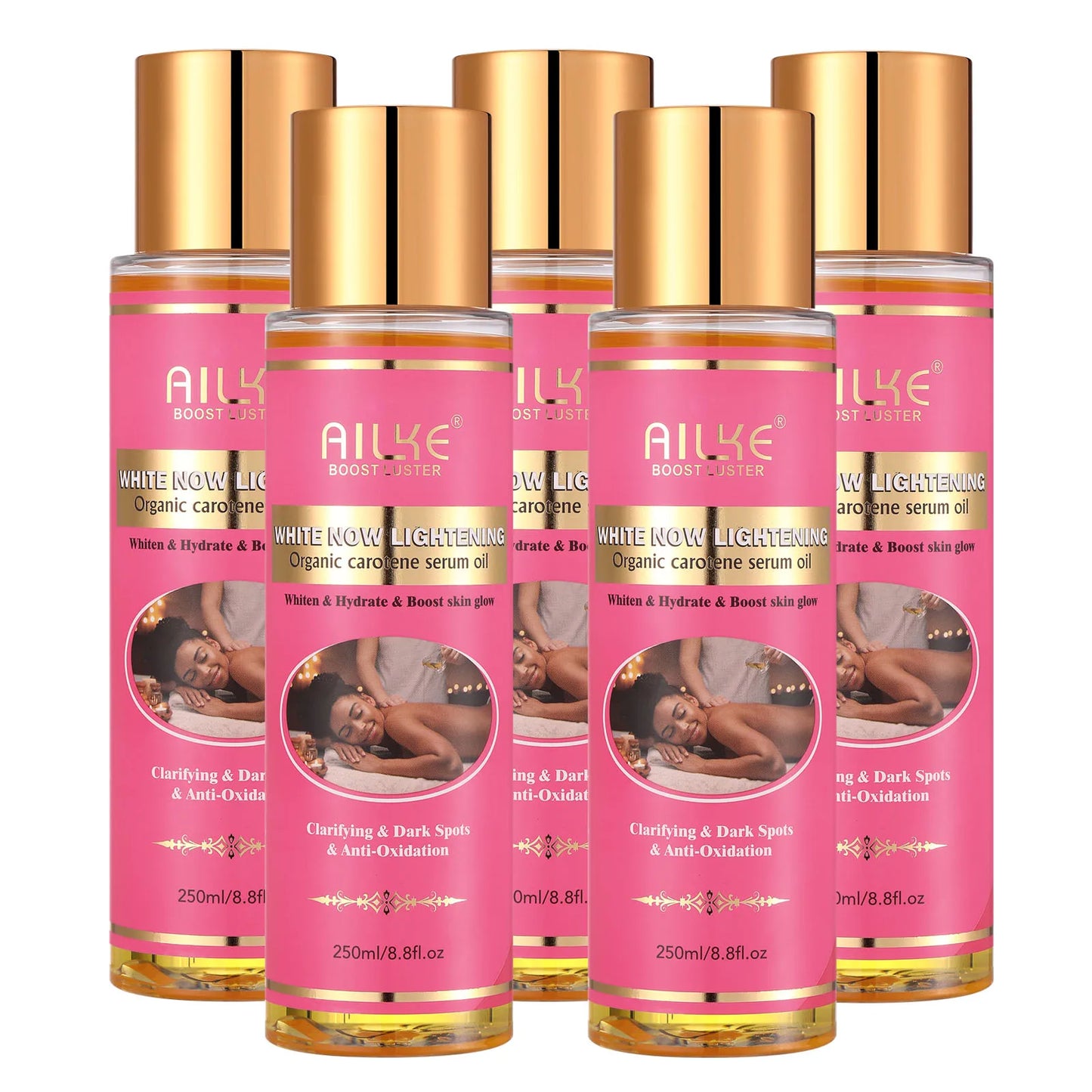 AILKE Organic Carotene Brightening Body Oil | Vitamin E & Rose