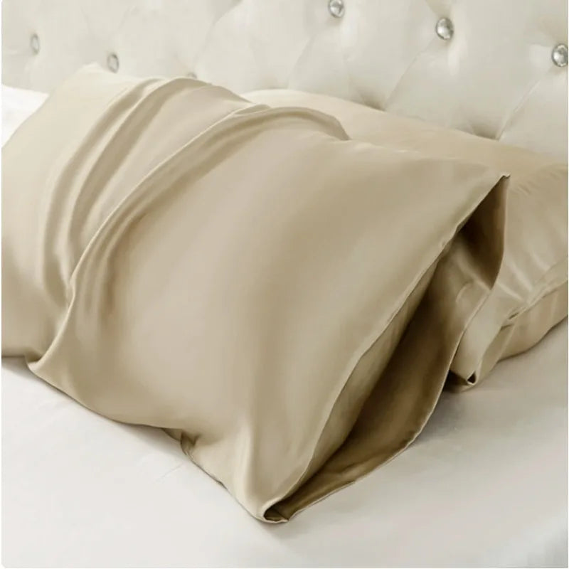 100% Mulberry Silk Pillowcase 22 Momme -Ultra Premium 6A Grade Silk - Envelope Style Breathable Cooling Pillow Cover-51*66CM Peaceful Pleasures Health and Wellness