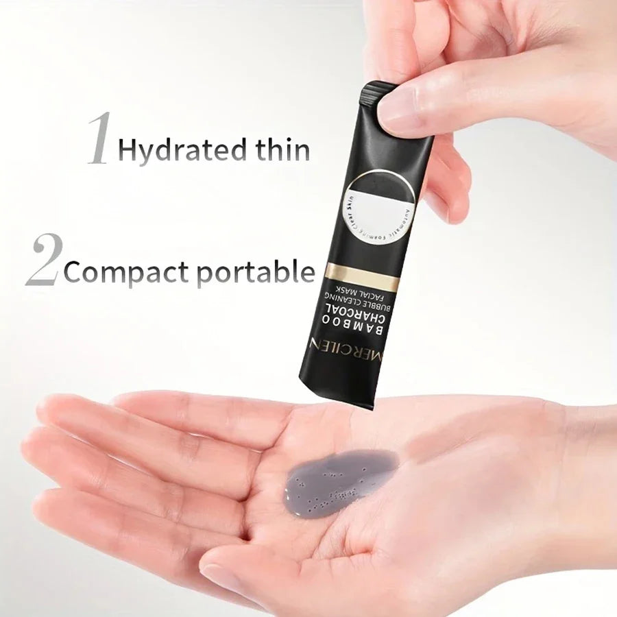 Bamboo Charcoal Bubble Facial Mask – Deep Clean & Moisturizing
