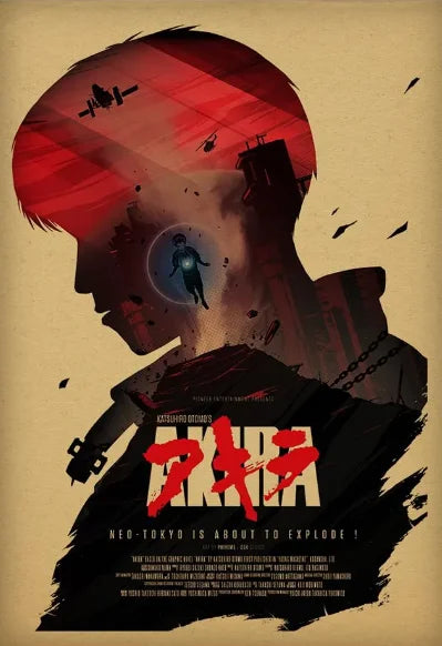 Akira Anime Retro HD Canvas Wall Art Poster | Japan Print