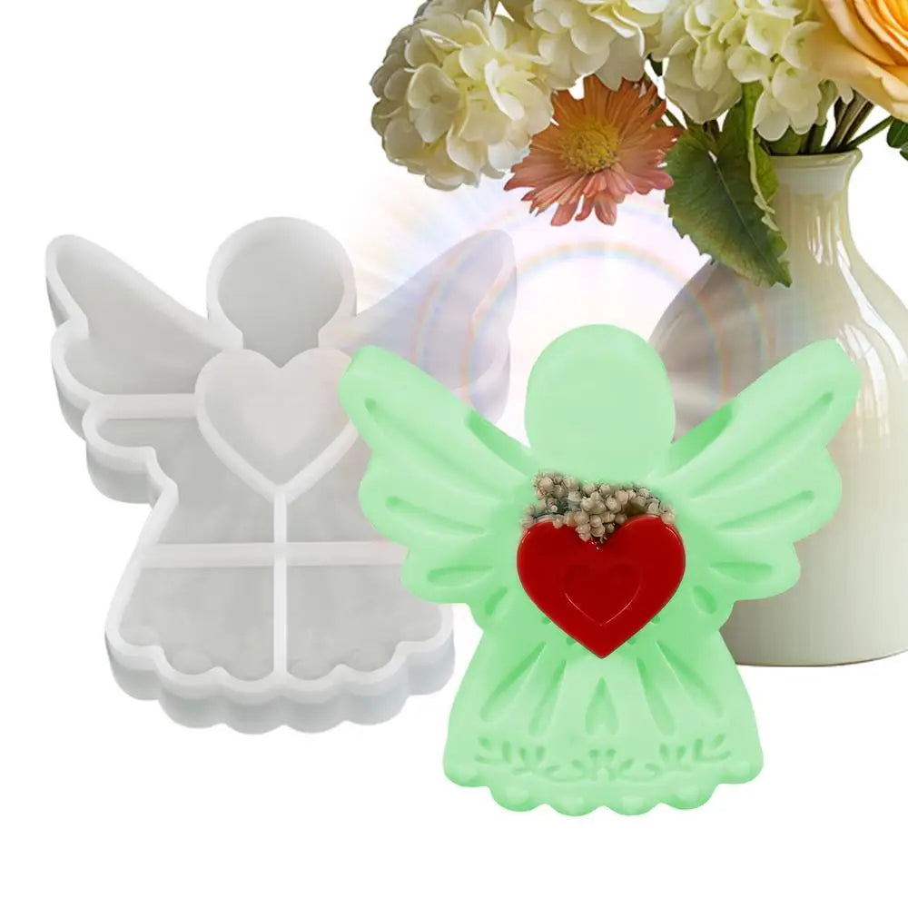 Resin Molds Silicone Non-Stick Holiday Craft Supplies Angle Silicone Molds For Crafts For Soap Candle Making Wax Plaster Home Peaceful Pleasures Health and Wellness L China Mainland