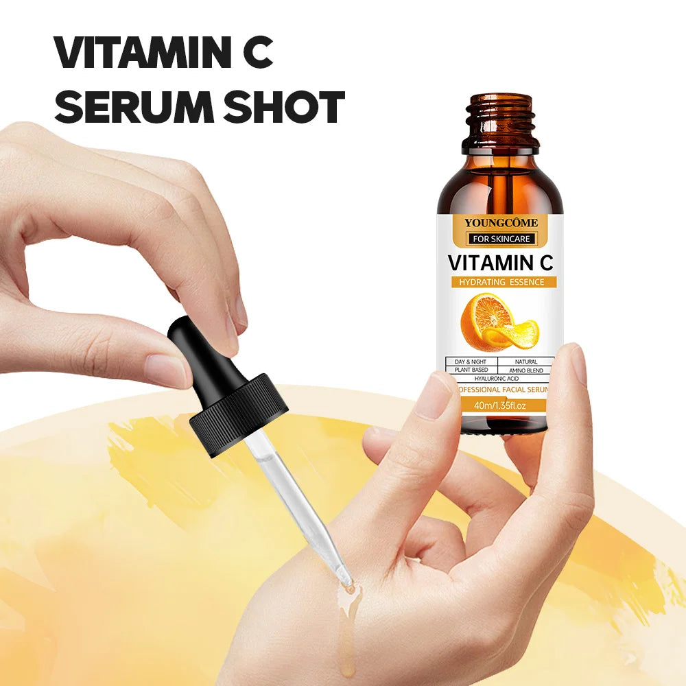 Vitamin C Facial Essence Dark Spot Remover Repair Anti-aging Essence Facial Skin Care Repair Collagen Nourish Skin Care Peaceful Pleasures Health and Wellness