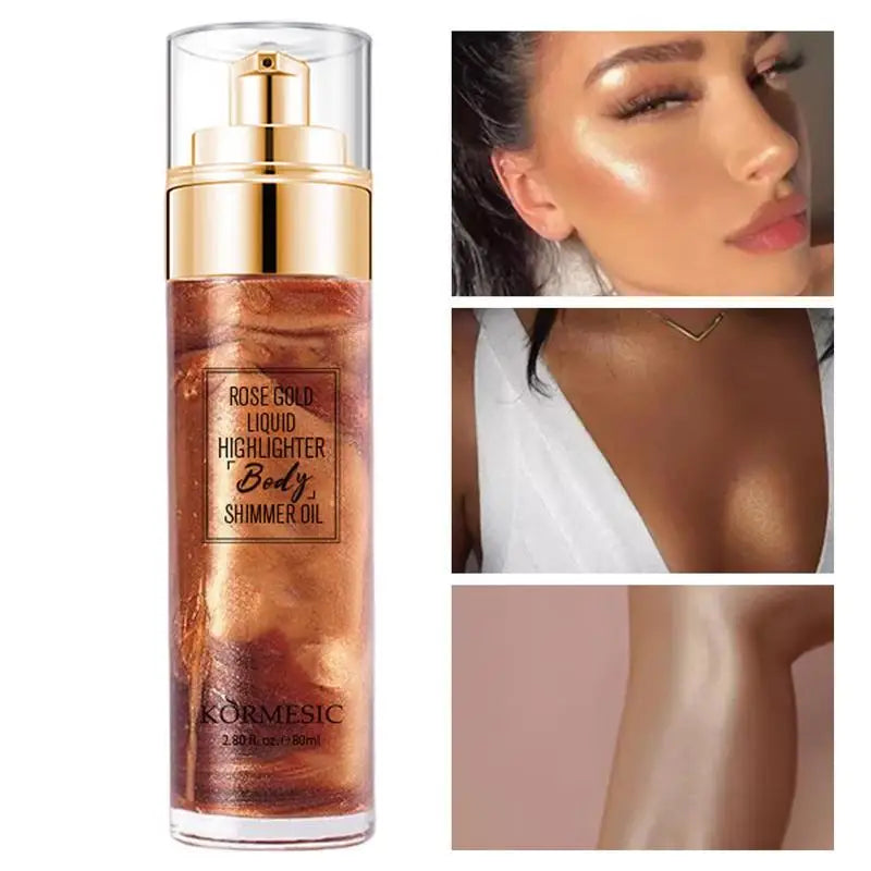Body & Hair Glitter Spray – Shimmer Highlighter Makeup Mist