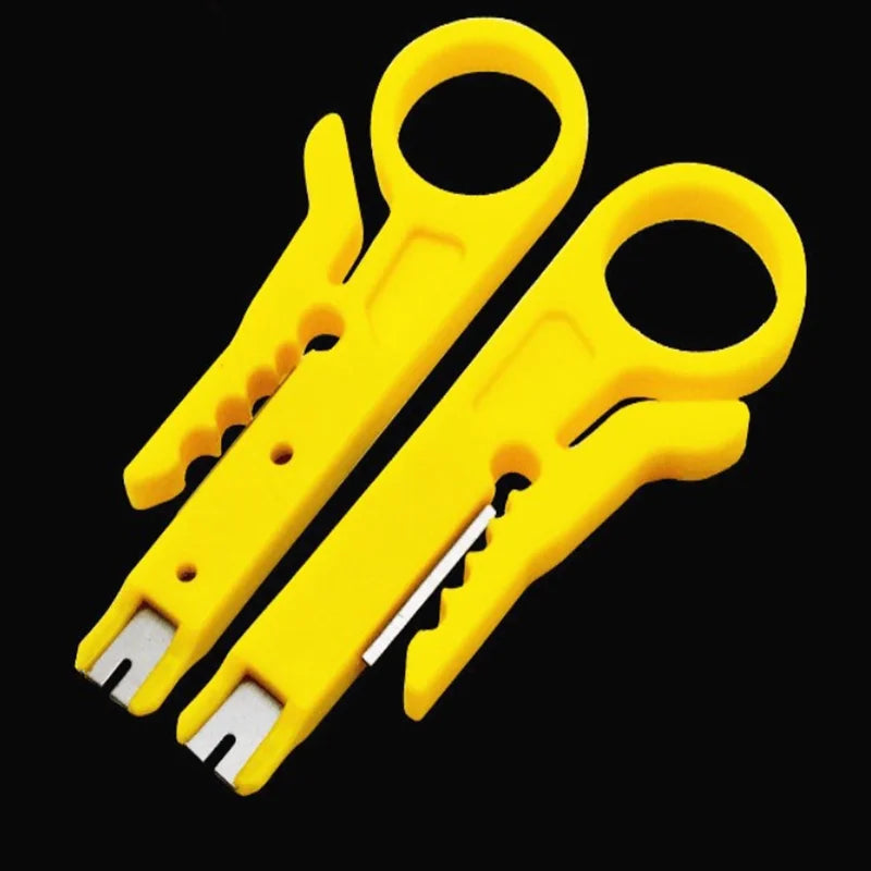 New Mini Portable Wire Stripper Cutter Impact Punch Down Tool Blade for Network Wire Cable Line Tool Wire Stripper Knife Peaceful Pleasures Health and Wellness