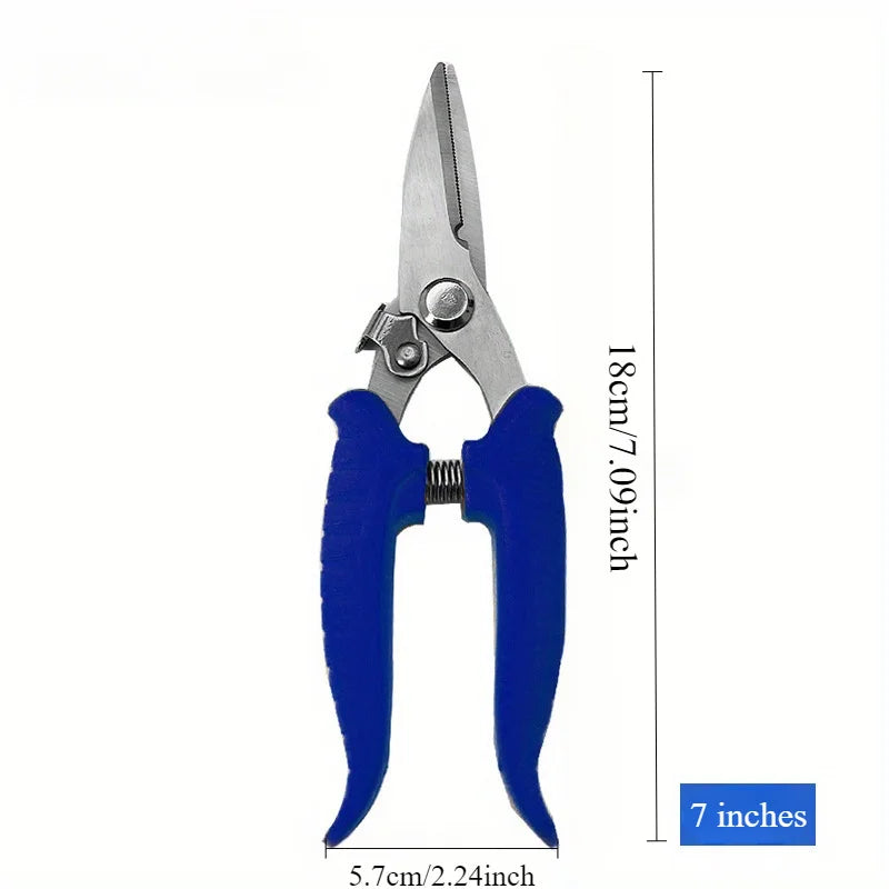 Heavy-Duty Stainless Steel Scissors | Metal & PVC Sheet Cutting