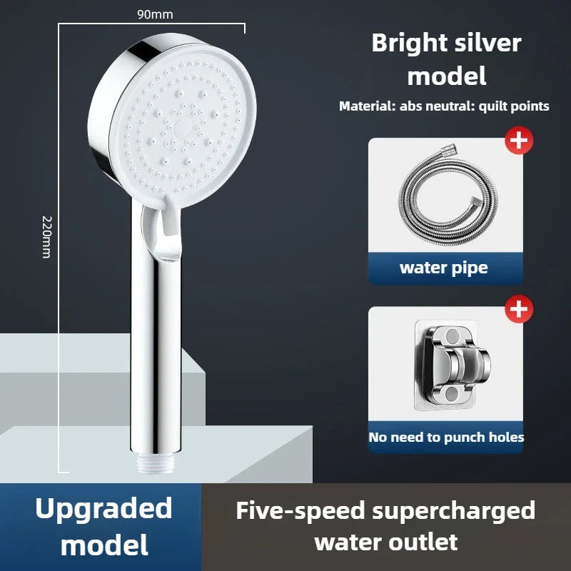 5-Mode High-Pressure Handheld Shower Head | Water Saving