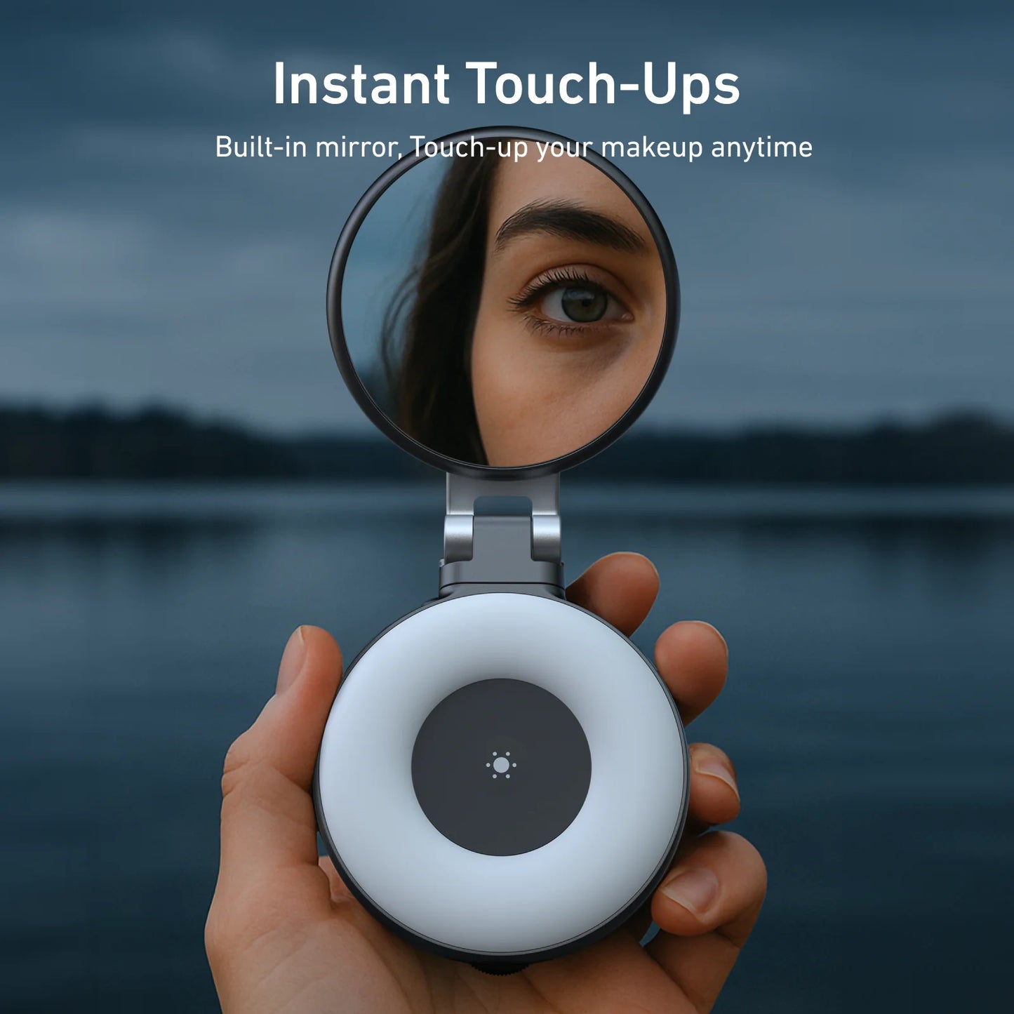 TELESIN Smartphone Magnetic Fill Light Mini Selfie Ring Fill Light 3 Modes Mirror Light for Iphone XIAOMI HUAWEI SAMSUNG Phone Peaceful Pleasures Health and Wellness