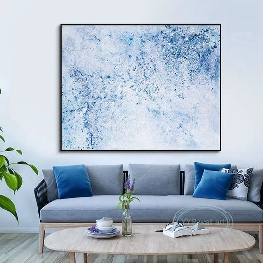 Hand-Painted Abstract Oil Painting Canvas Wall Art | Modern Décor Canvas Oil Painting Peaceful Pleasures Health and Wellness