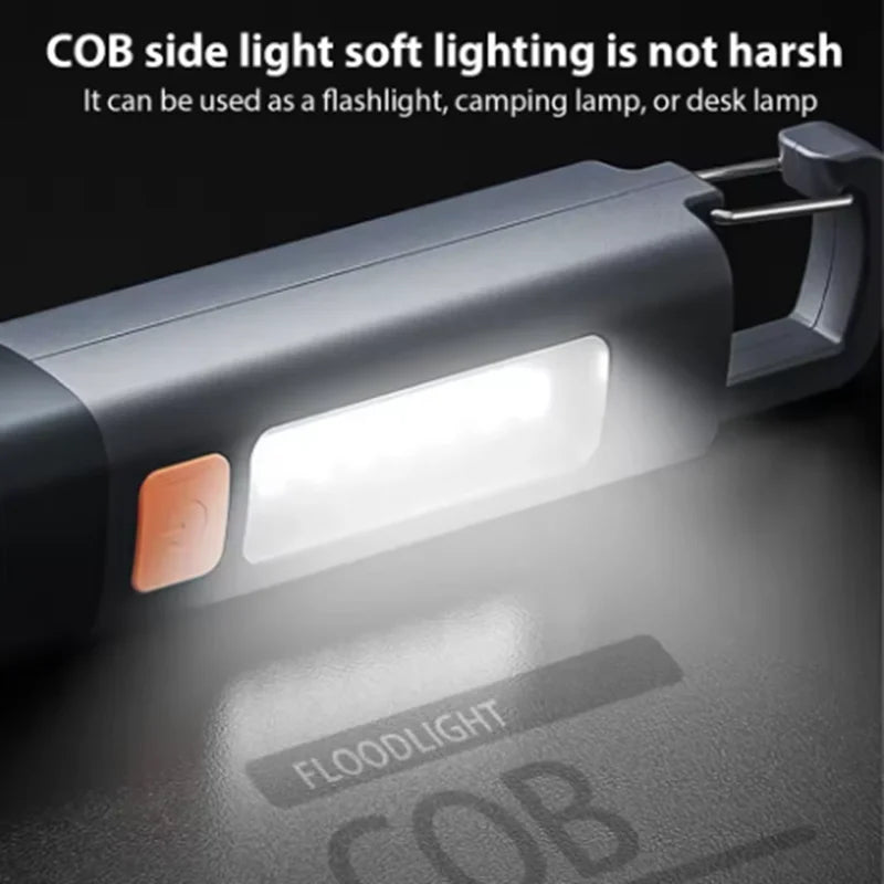 Mini Rechargeable Flashlight – 1200 Lumen, Zoomable, 3 Modes