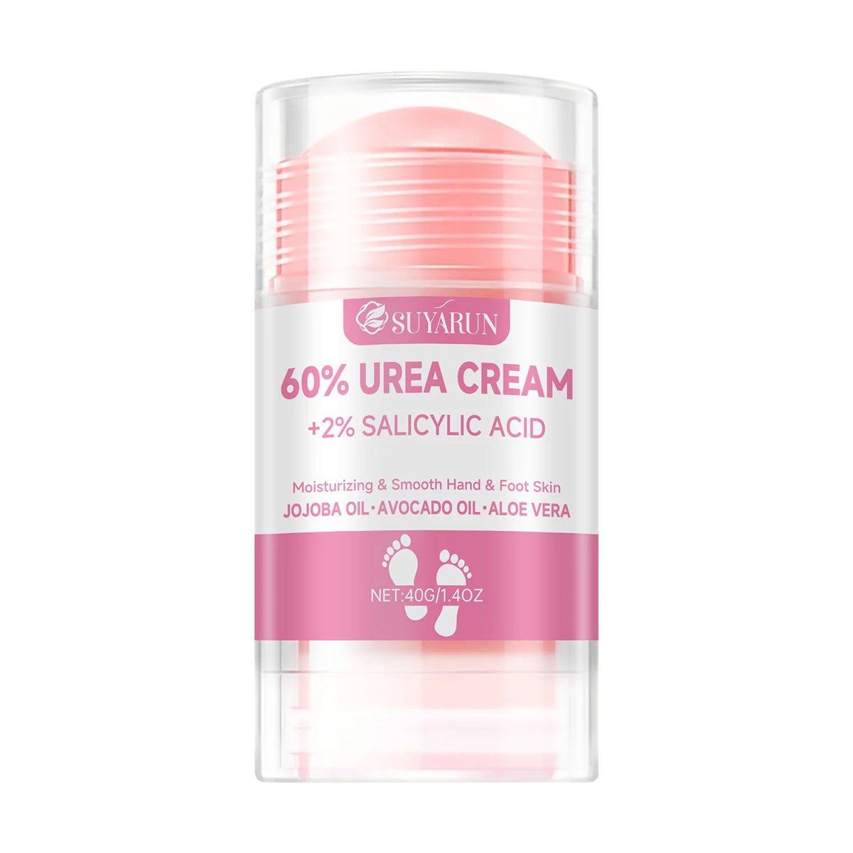 SUYARUN 60% Urea Foot Cream Stick - Moisturizing & Exfoliating, Cracked Heel Repair, Deep Hydration for Dry Feet, Long protect. Peaceful Pleasures Health and Wellness 40g 1