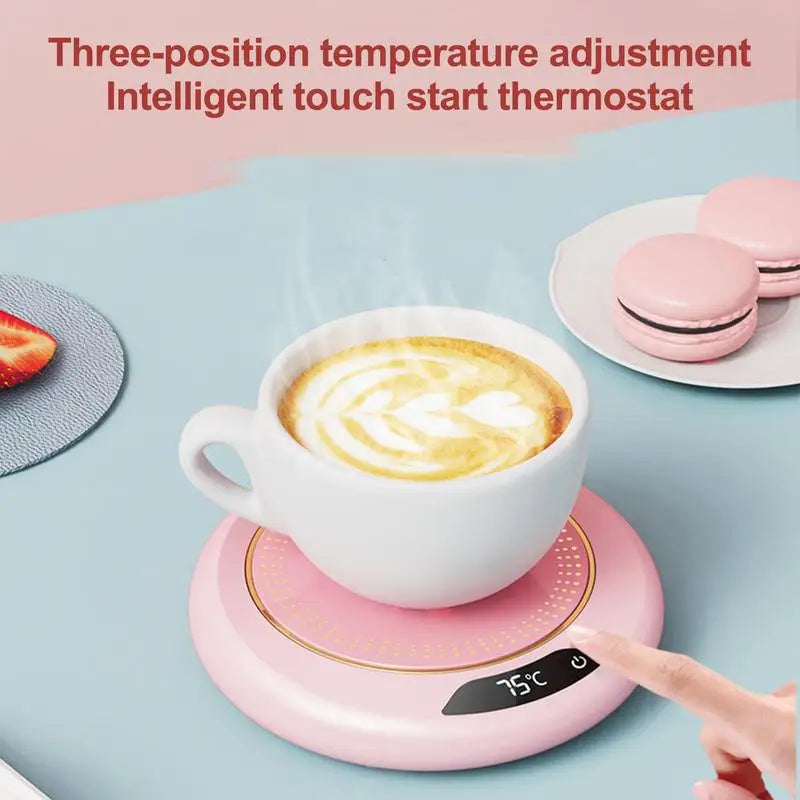 USB Smart Cup Warmer – Digital Thermostatic Coffee Mug Heater