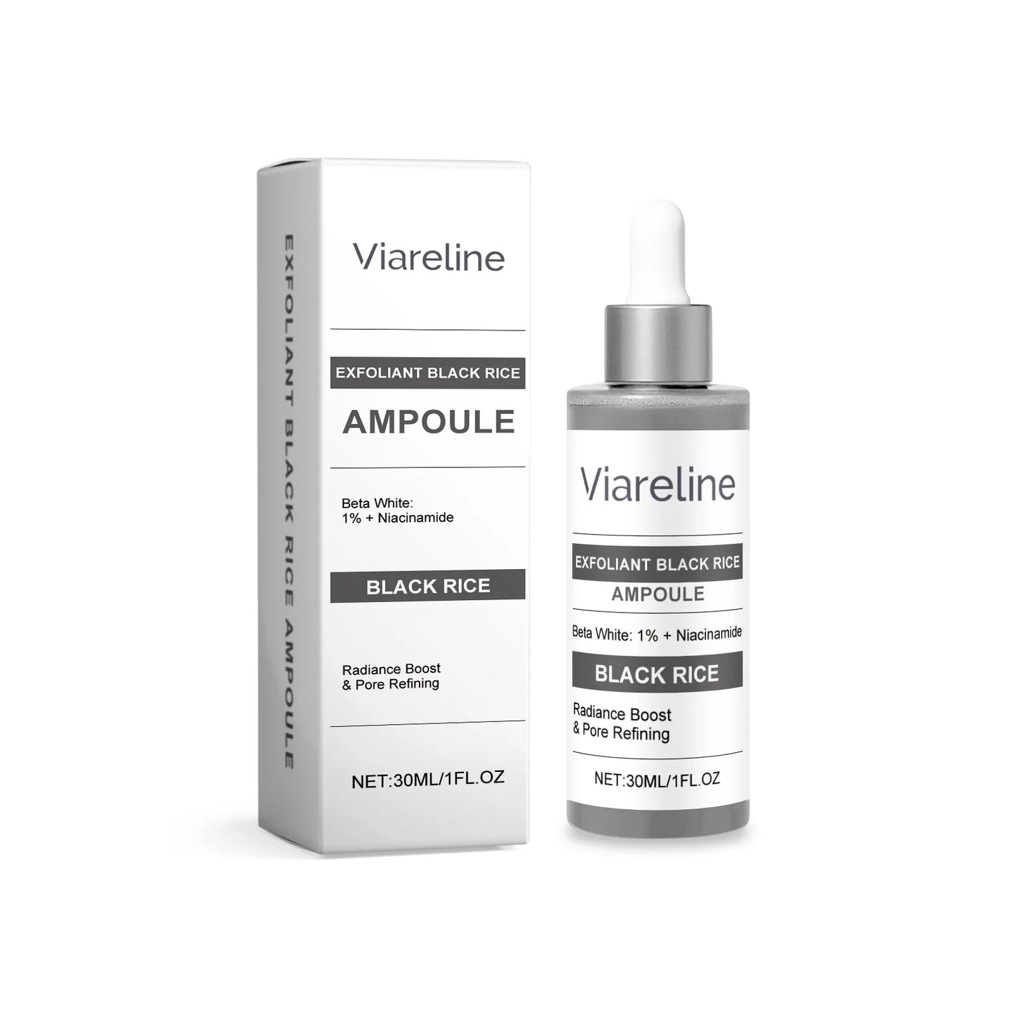 Viareline Rice Exfoliating Facial Serum – Brighten & Shrink Pores