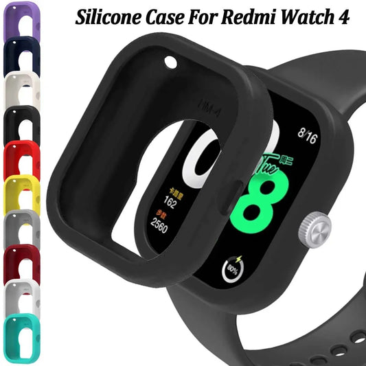 Redmi Watch 4 Silicone Bumper Case – Drop-Proof TPU Cover