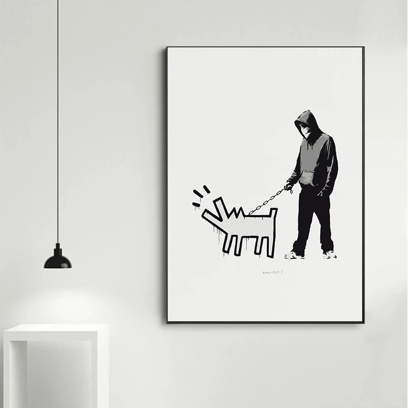 Banksy Graffiti Canvas Print | Anti-War Street Art Wall Poster Canvas Wall Art Print Peaceful Pleasures Health and Wellness