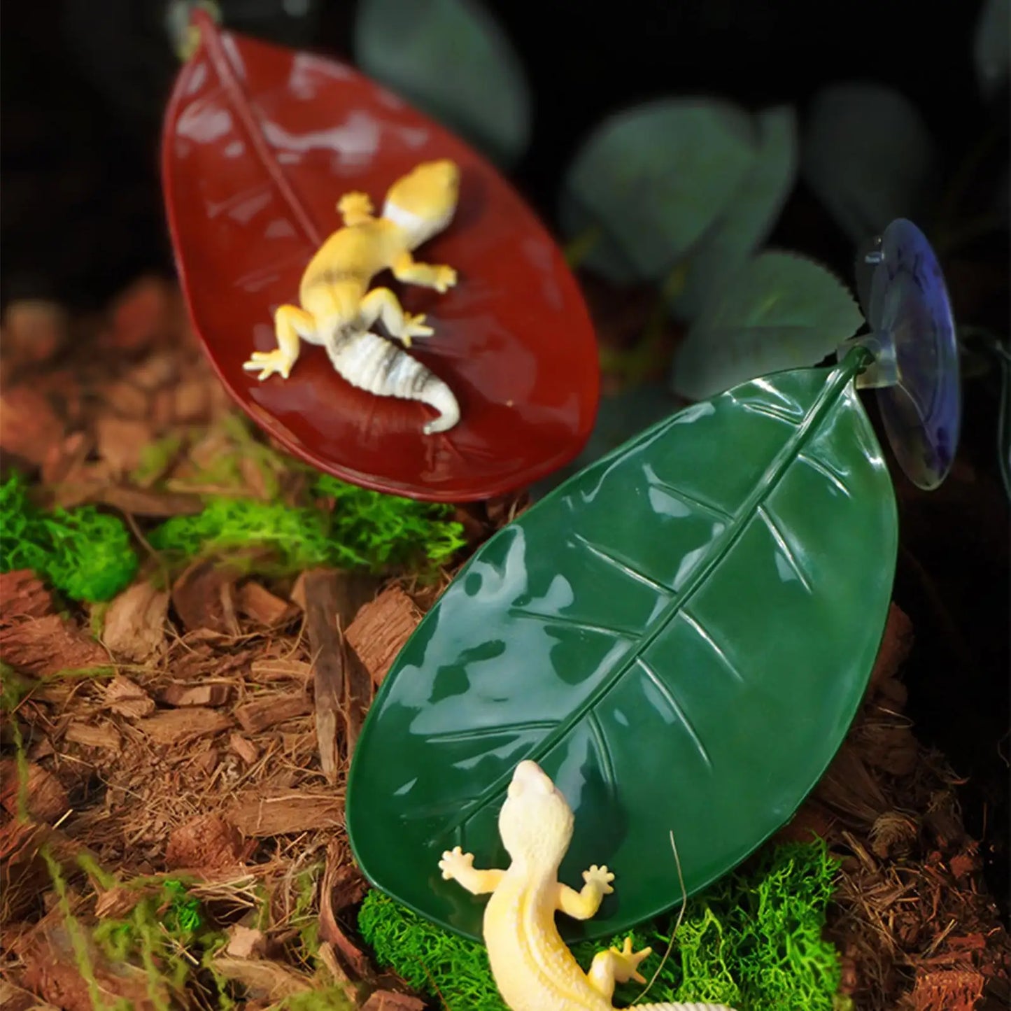 Realistic Aquarium Leaf Decor Suction Cup | Fish Tank Plant