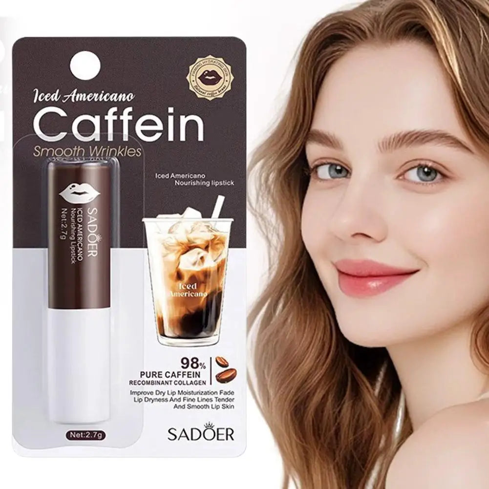 Caffeine Moisturizing Lip Balm Hydrating Nourishing Anti Cracking Reduce Lip Line Plump Lips Cream Peaceful Pleasures Health and Wellness