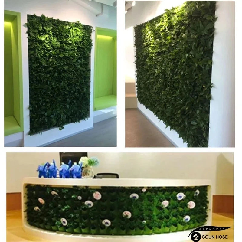 Vertical Wall Hanging Felt Planter Bag | Multi-Pocket Grow Bag