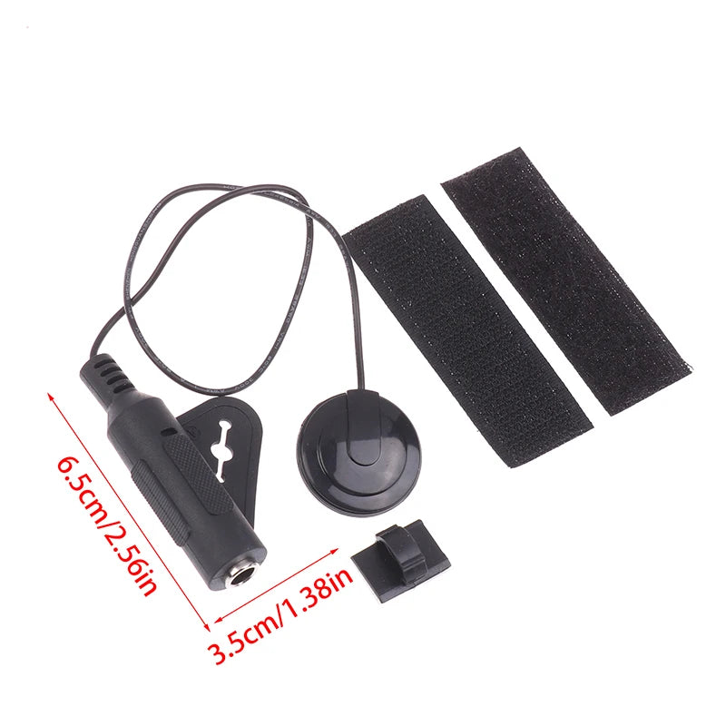 Acoustic Instrument Pickup – Piezo Mic 6.35mm Jack, Stick-On