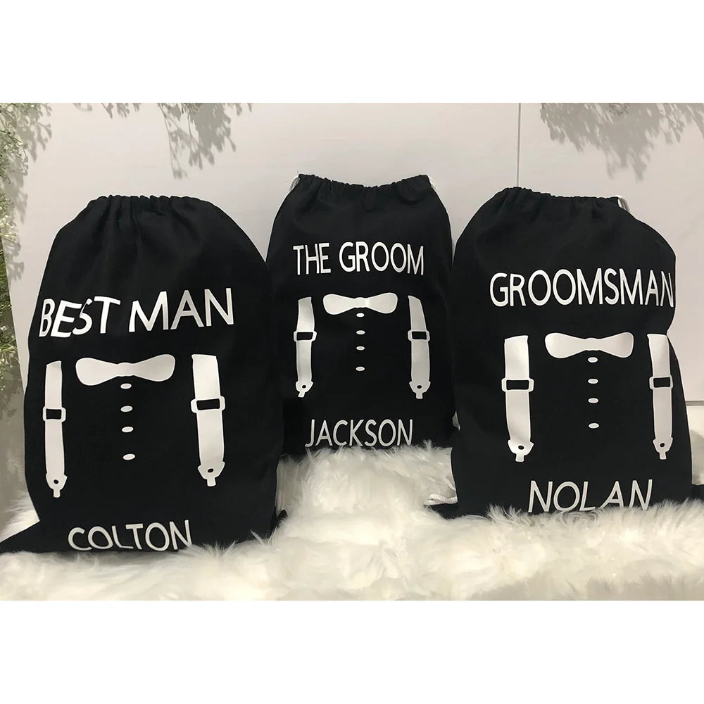 Personalized Groomsman Gift Bags | Bridal Party & Wedding