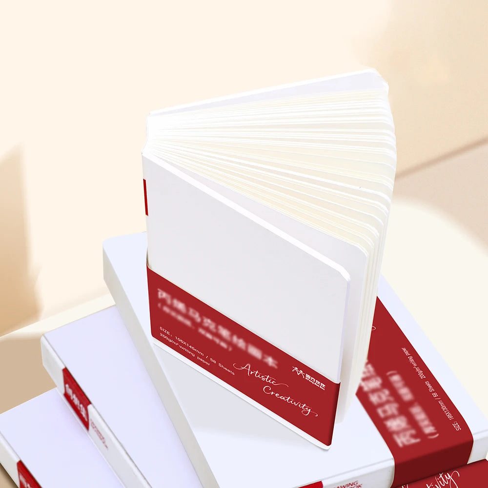 58 Sheets Thickened Drawing Book Watercolor Blank Portable Acrylic