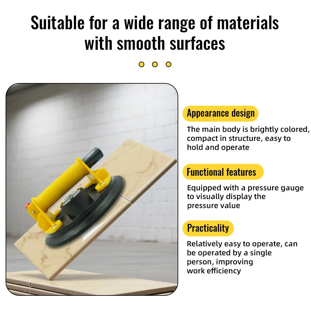 New Upgrade 8 Inch Vacuum Suction Cup 250KG Heavy Duty Strong Suction Puller Tile Glass Peaceful Pleasures Health and Wellness
