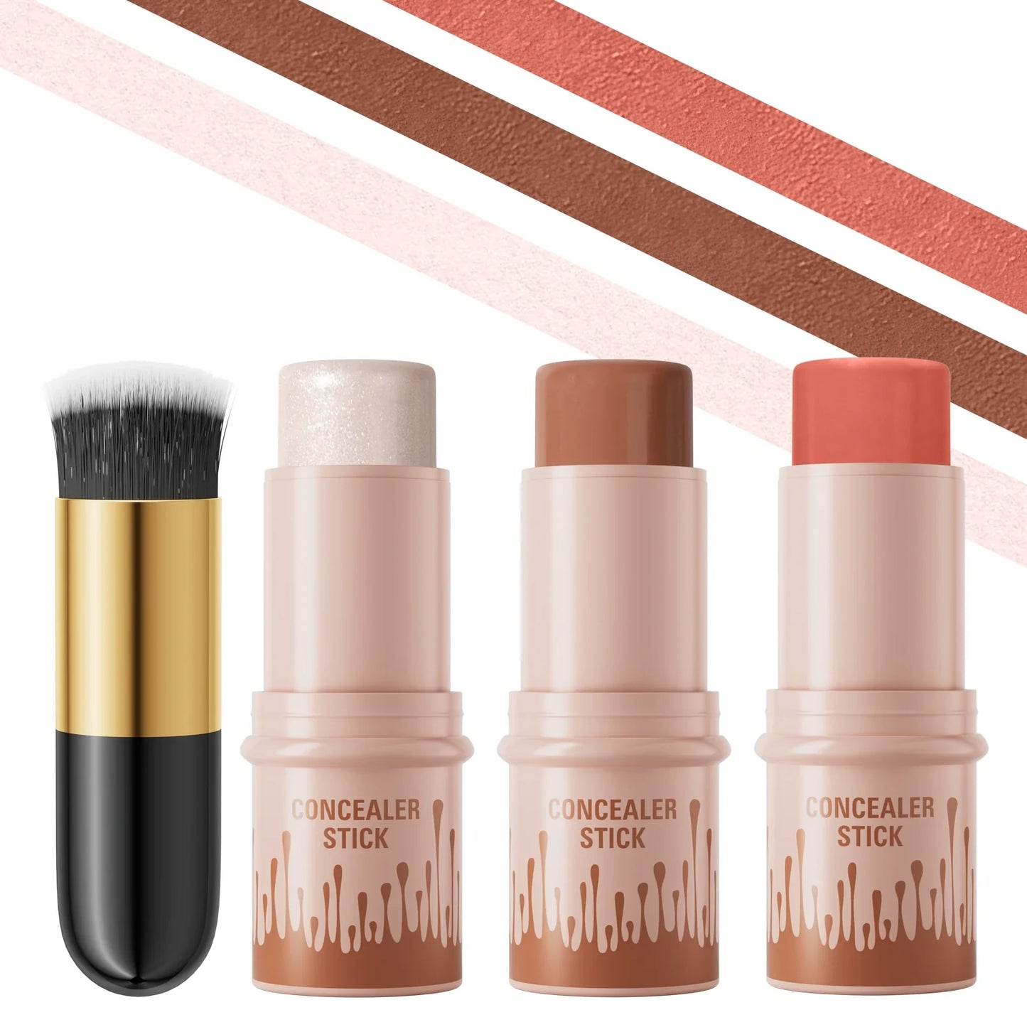 Hello Kiss Contour & Highlight Stick Set – Matte Waterproof