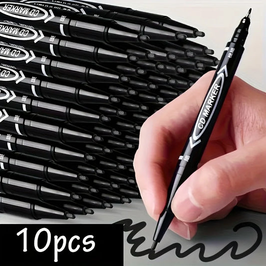 10 Double-Ended Permanent Markers | Fine & Broad Tip, Non-Toxic Permanent Marker Set Peaceful Pleasures Health and Wellness 10 Pieces