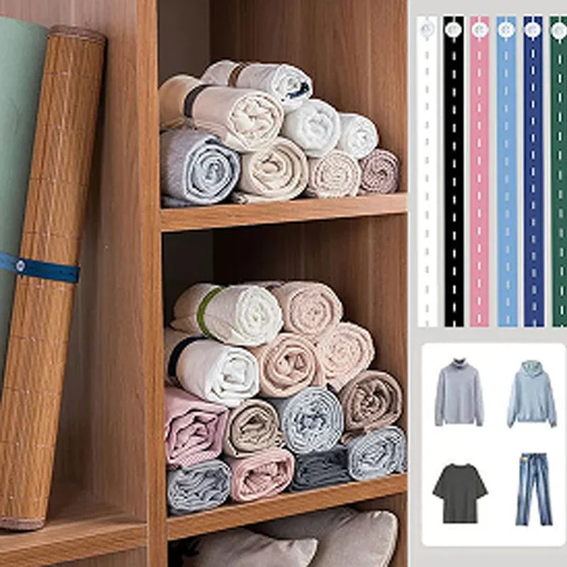 Elastic Storage Straps – Bed Sheet & Clothes Organizer Bands