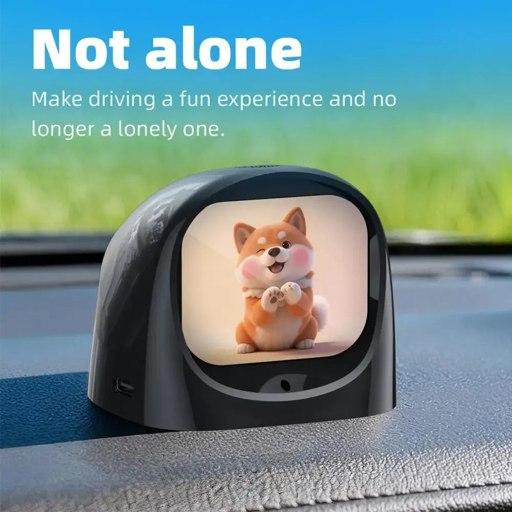 2026 Ai Robot Electronic Pet Intelligent Robot Car Toy Ornament With Facial Expressions Car Interior Gift Partner Decor Ornament Peaceful Pleasures Health and Wellness
