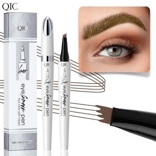 QIC 4-Tip Microblading Brow Pen – Waterproof & Long-Lasting Eyebrow Brow Pen Oasis Select