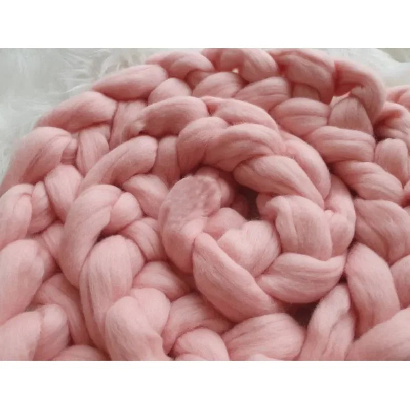18 micron Chunky merino braid, 2M braid basket filler newborn photography props ニューボーンフォト신생아 사진 newborn acessórios fotografia Peaceful Pleasures Health and Wellness