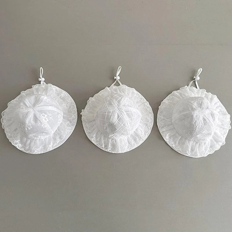 Baby Fisherman Sun Hat | Lace Cotton Infant Bucket Hat