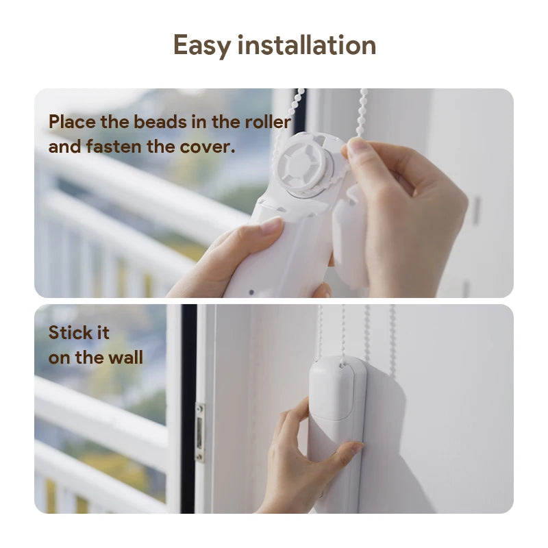 Tuya Roller Blind Robot Rechargable Automatic Curtain Motorised Shutter Opener Support Alexa Google Assistant Siri Voice Control Peaceful Pleasures Health and Wellness