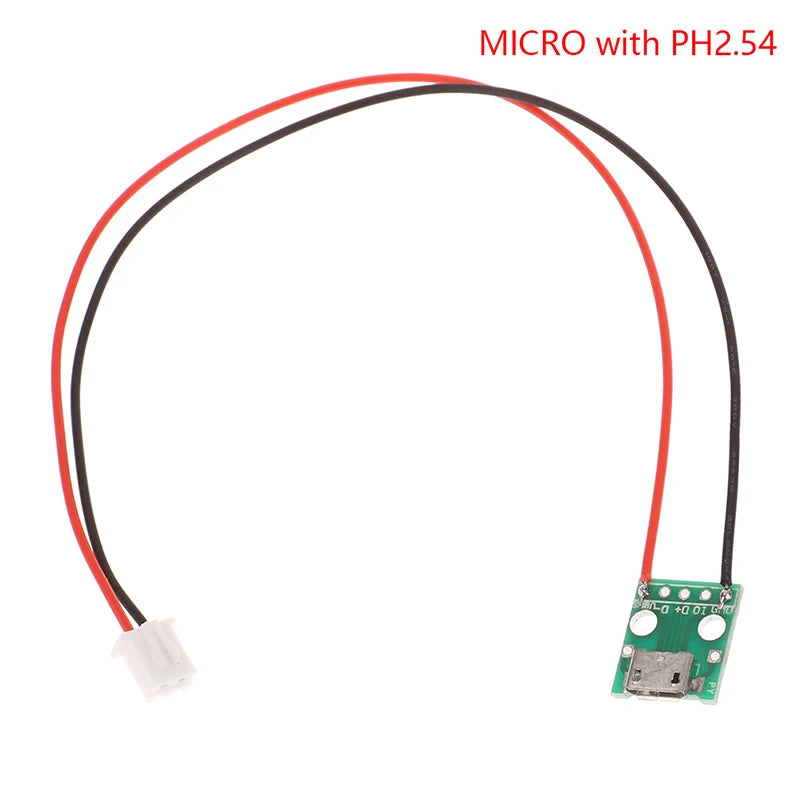 Type-c PCB With Cabel Converter Adapter Micro USB To DIP Female Contor Breakout Board Charging Cable Soldering Board Socket Peaceful Pleasures Health and Wellness MICRO with PH2.54