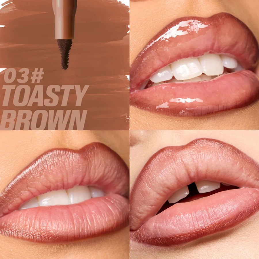 Velvet Matte Waterproof Lip Liner Pencil – Nude & Cherry Red