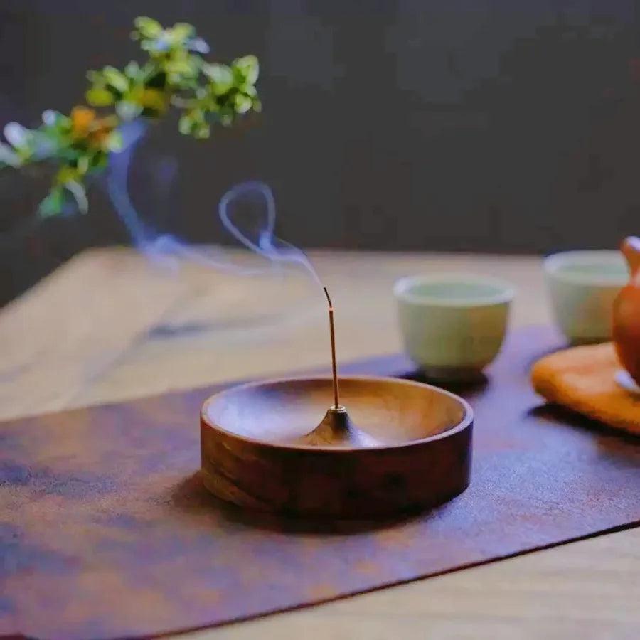 Handmade Solid Wood Incense Burner Tray | Agarwood Holder