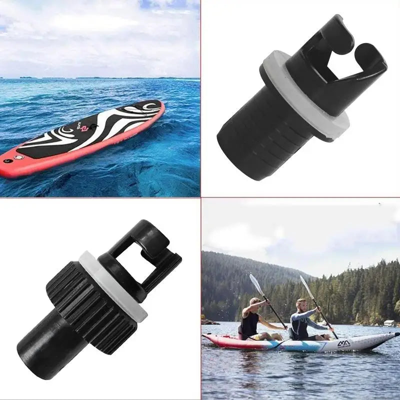 Inflatable Boat Kayak Air Valve Adapter Screw Hose Adapter Inflatable Boat Connector Air Valve Caps Water Sports Tools Peaceful Pleasures Health and Wellness
