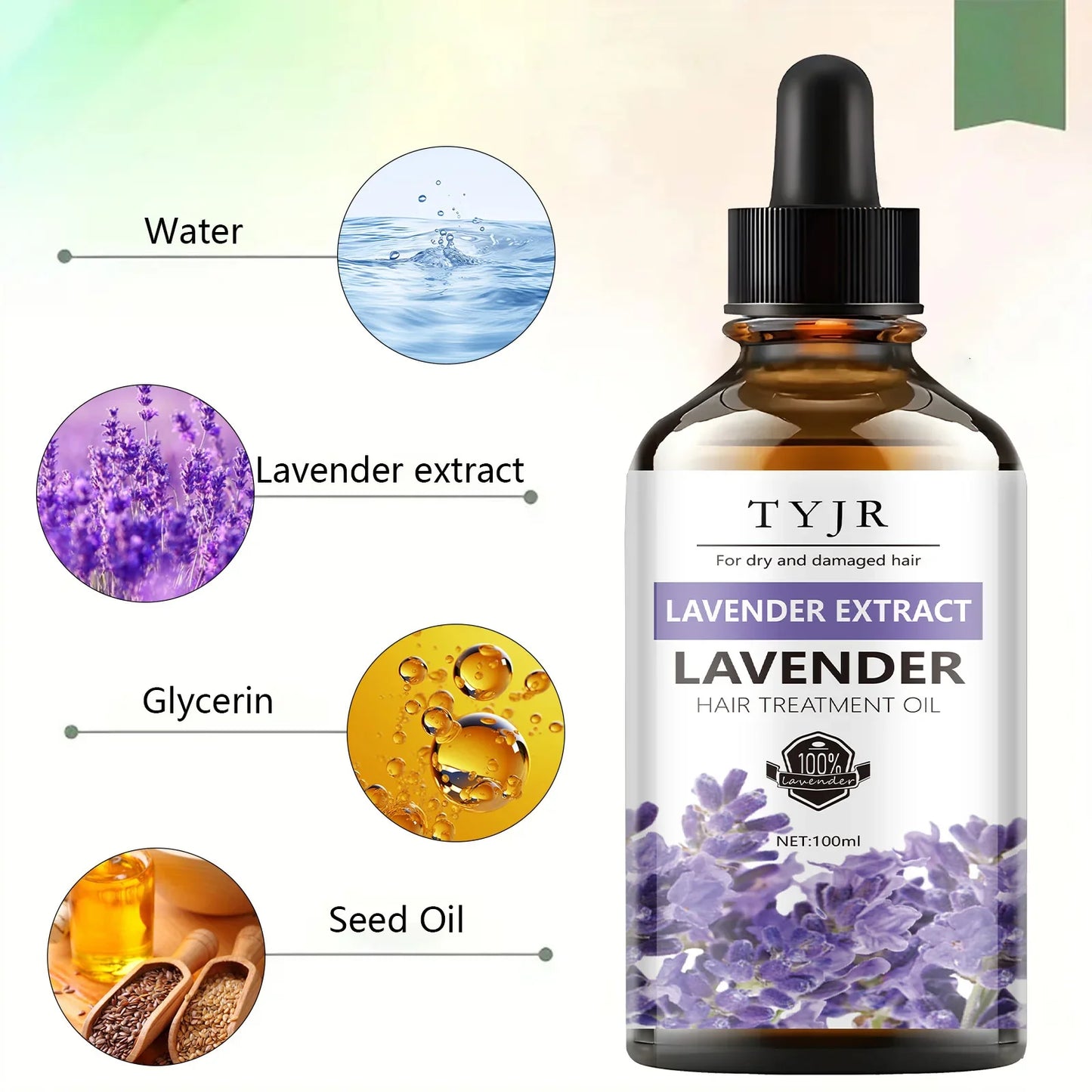 Pure Lavender Essential Oil – Skin, Hair, Massage & Diffuser