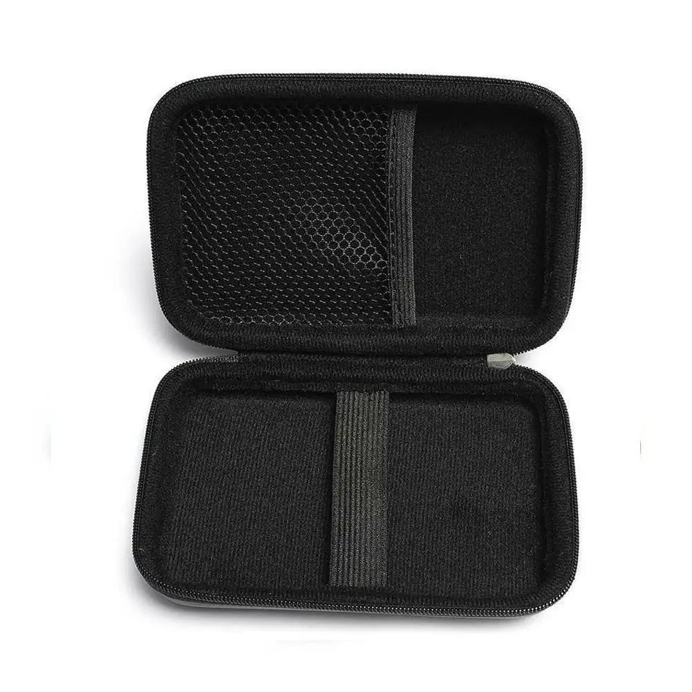 2.5 Hard Disk Case Portable HDD Protection Bag for External 2.5 inch Hard Drive/Earphone/U Disk Hard Disk Drive Case Black Peaceful Pleasures Health and Wellness
