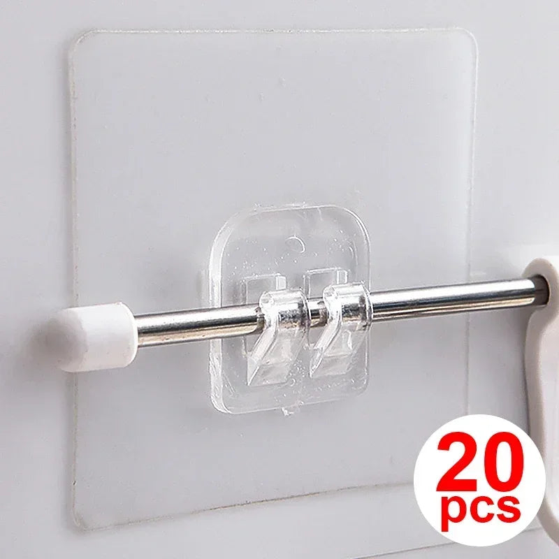 Seamless Adhesive Hooks Transparent Home Acrylic Strong Self Adhesive Hooks Bathroom Kitchen Claw Buckle Hanger Wall 2030 Peaceful Pleasures Health and Wellness