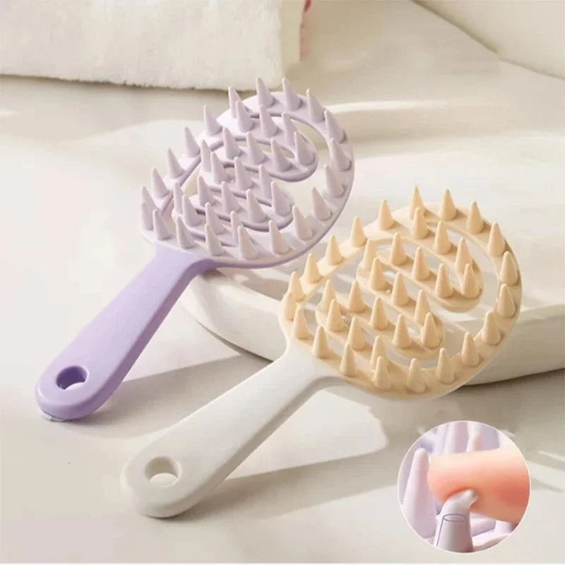 Scalp Massager Shampoo Brush | Long Handle Hair Comb Scalp Massager Brush Peaceful Pleasures Health and Wellness