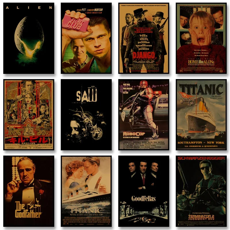 Retro Leon Movie Canvas Wall Art | Vintage Film Poster Print