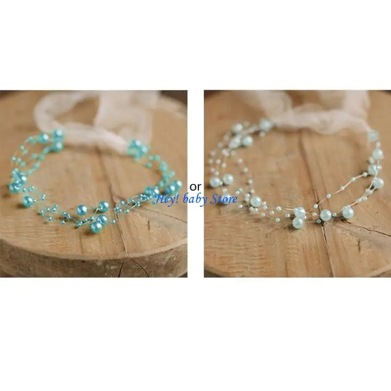 Baby Pearl Headband | Newborn Photoshoot Hair Tieback