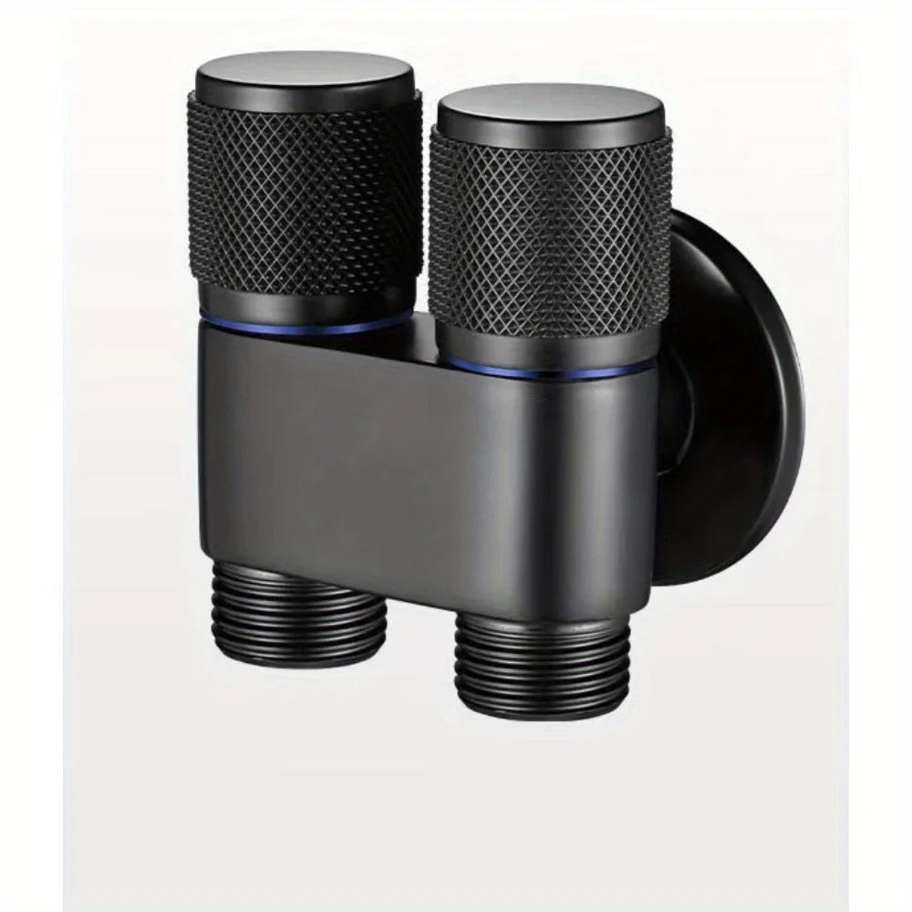Stainless Steel Dual Outlet Anti-Backflow Angle Valve for Toilet