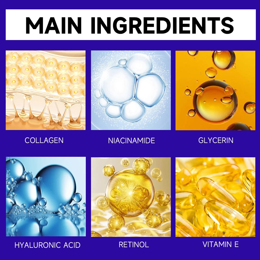 Men's Retinol Collagen Face Cream Moisturiser Facial Anti Aging White Skin Care Repair Fade Fine Line Wrinkle Remover Face Cream Peaceful Pleasures Health and Wellness