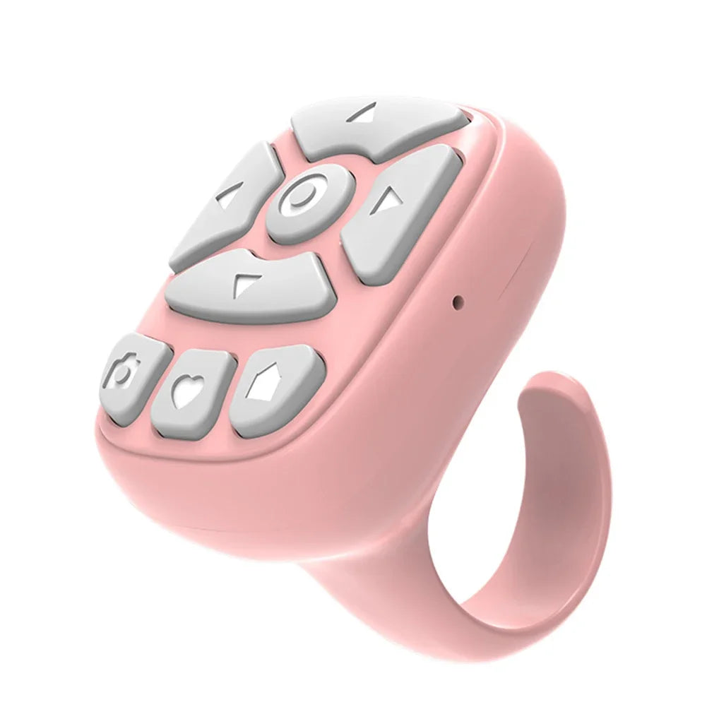 Bluetooth 5.3 Finger Ring Remote – TikTok Scroll & Selfie